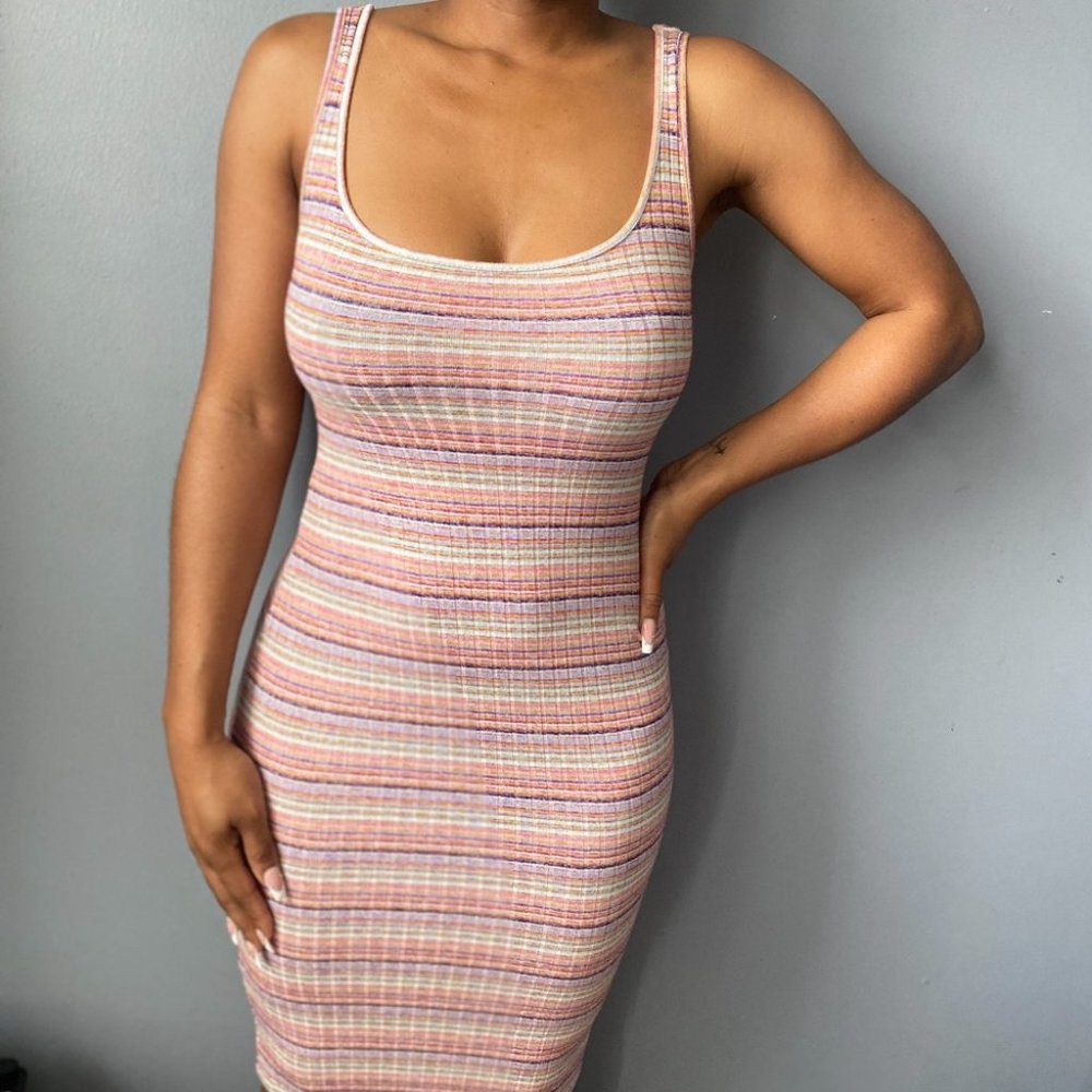 Multi Colour Body-con Summer Dress☀️